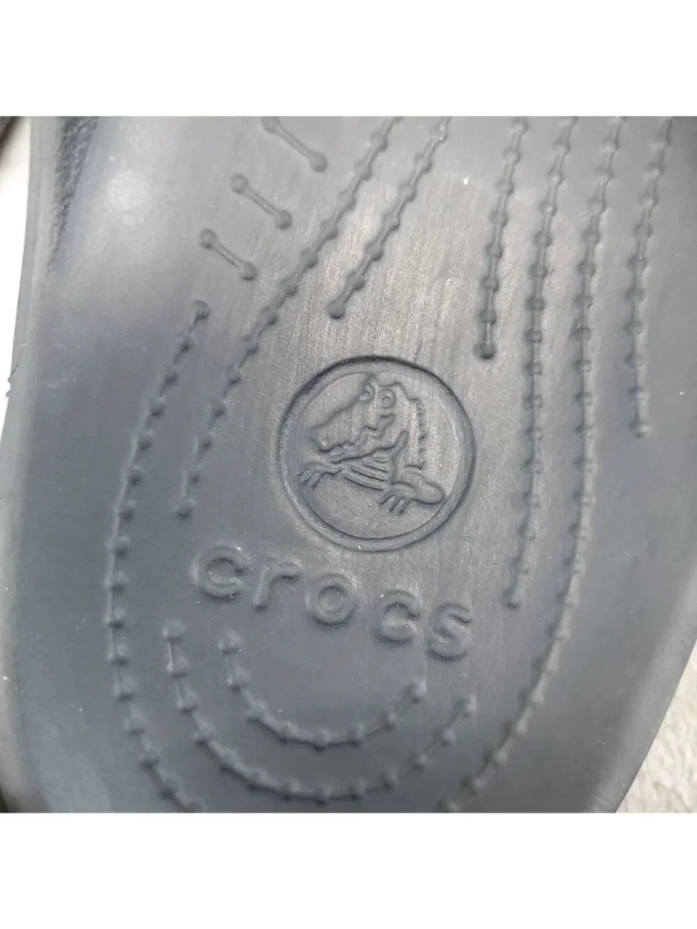 Crocs Shoes Mens 7 Womens 9 Black Synthetic Baya Thong Sandals